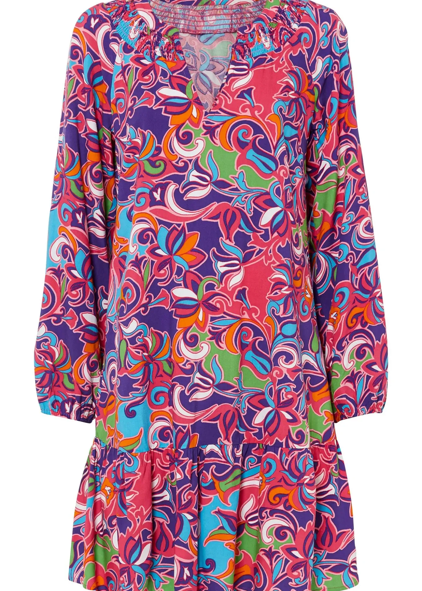 Robe-tunique en viscose fluide