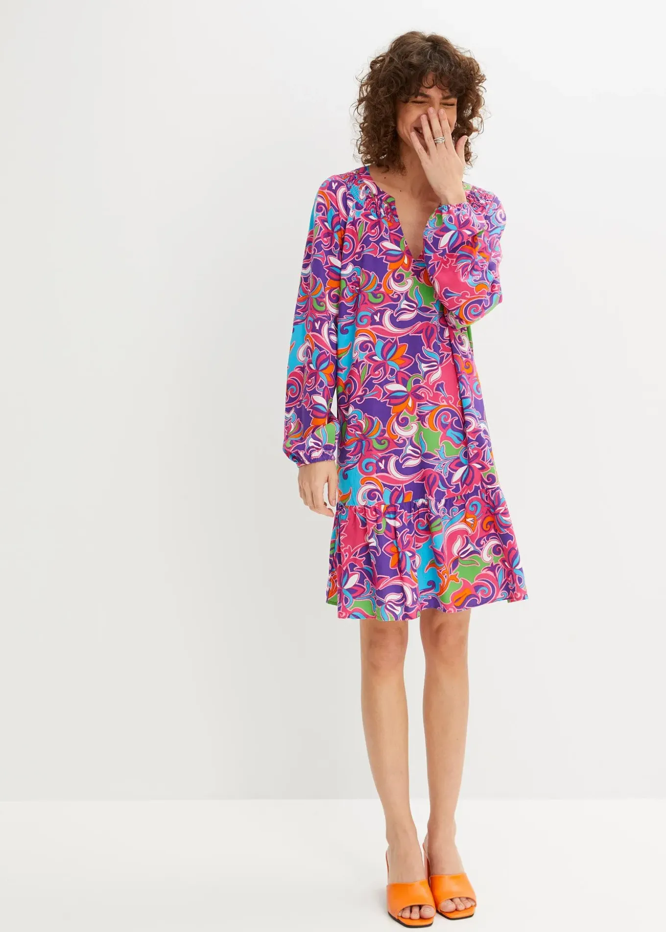 Robe-tunique en viscose fluide