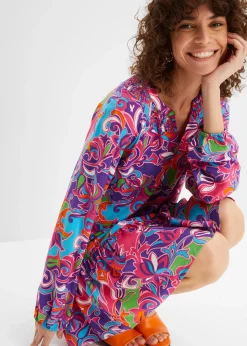 Robe-tunique en viscose fluide