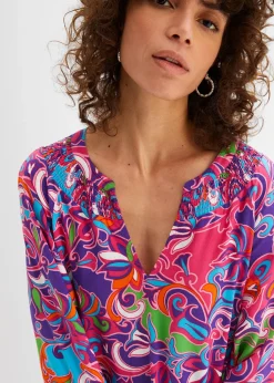 Robe-tunique en viscose fluide