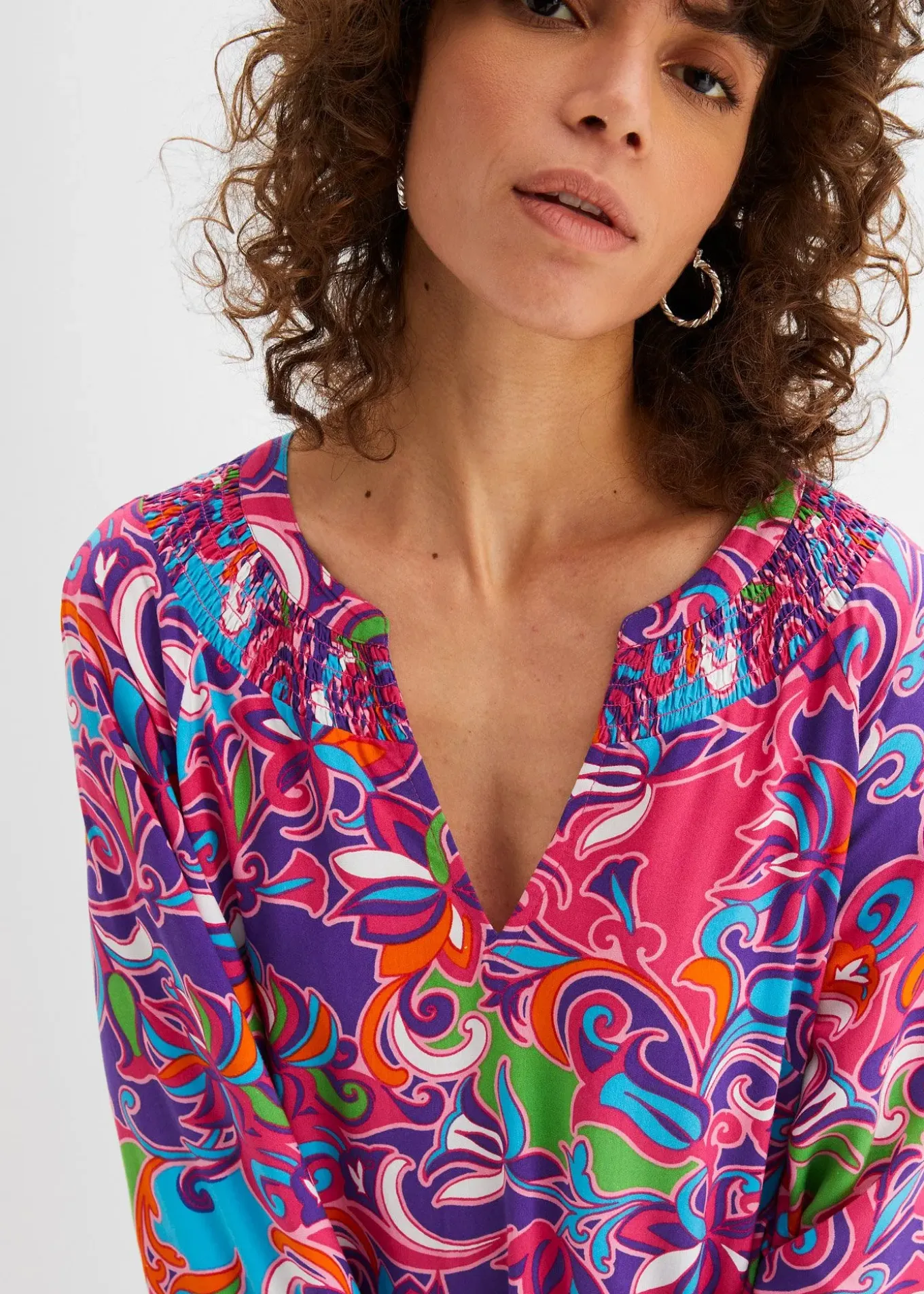 Robe-tunique en viscose fluide