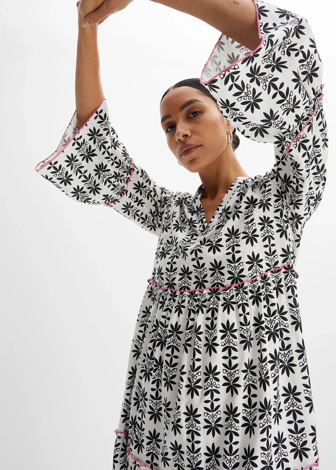 Robe-tunique en viscose fluide