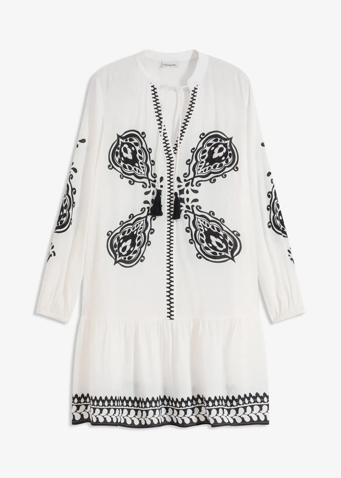 Robe-tunique en viscose texturée