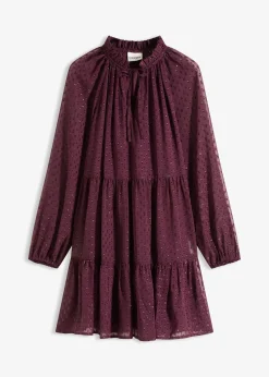 Robe-tunique en voile plumetis irisé