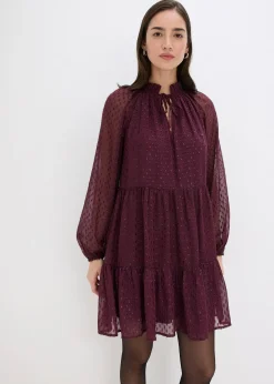 Robe-tunique en voile plumetis irisé