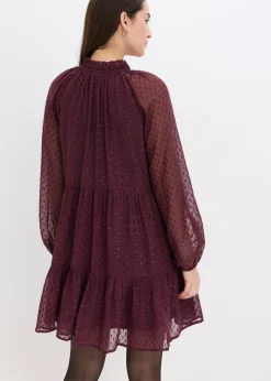 Robe-tunique en voile plumetis irisé