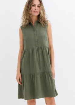 Robe-tunique légère en gaze de coton