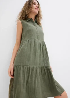 Robe-tunique légère en gaze de coton