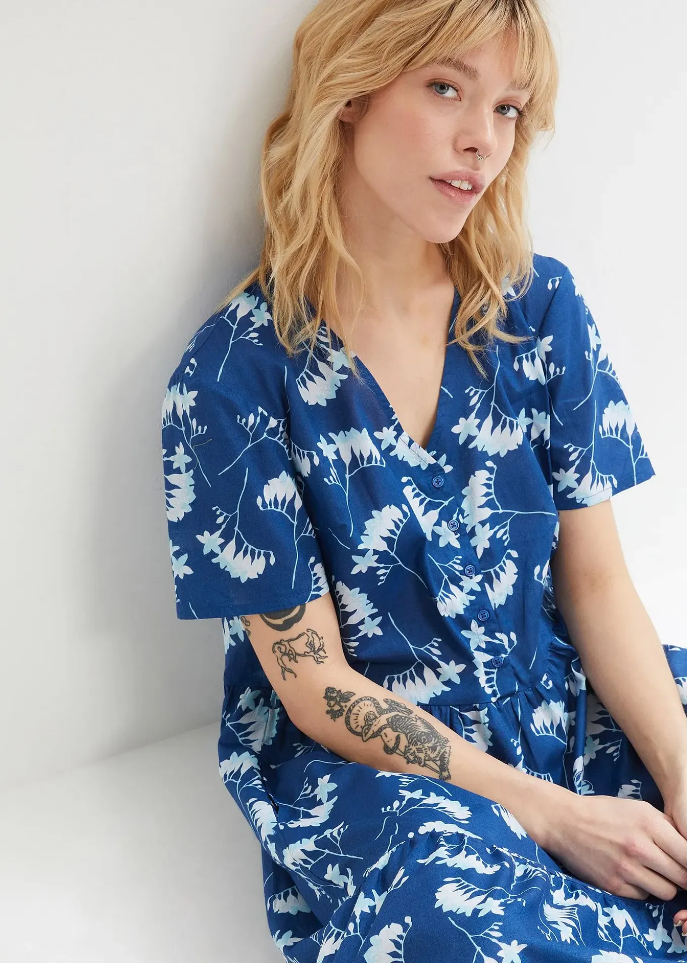 Robe-tunique, longueur midi