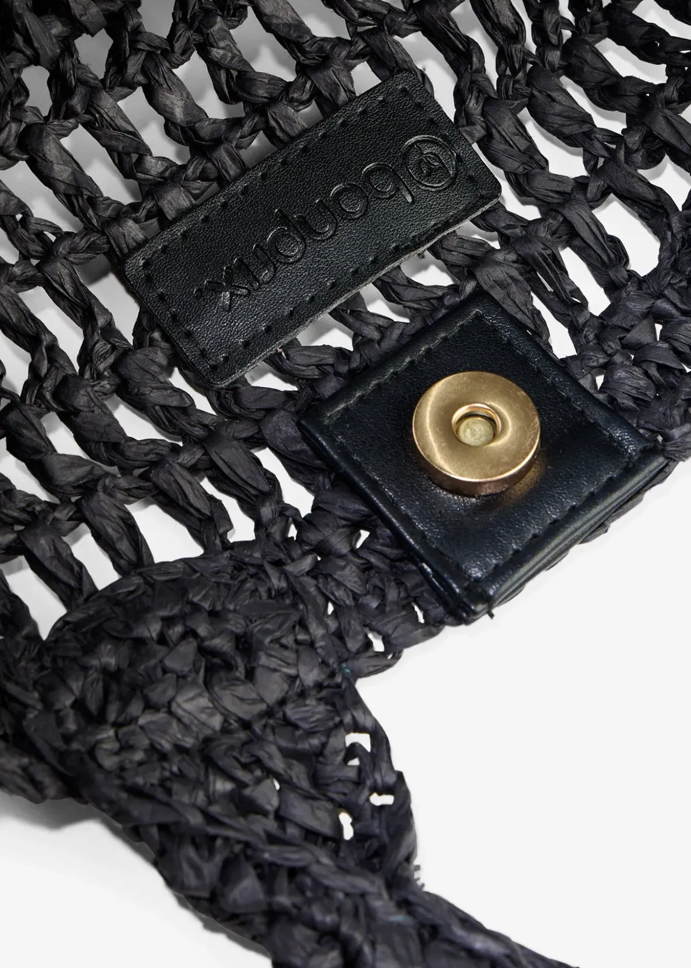 Sac à bandoulière aspect paille