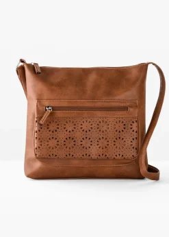 Sac à bandoulière avec poche extérieure décorative