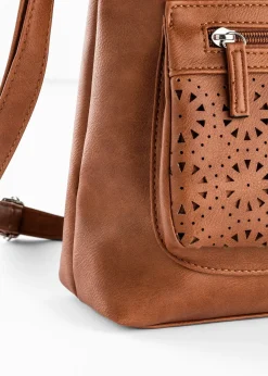 Sac à bandoulière avec poche extérieure décorative