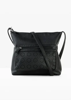 Sac à bandoulière avec poche extérieure décorative