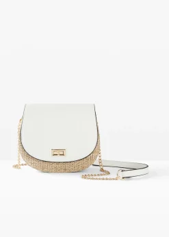 Sac à bandoulière effet paille