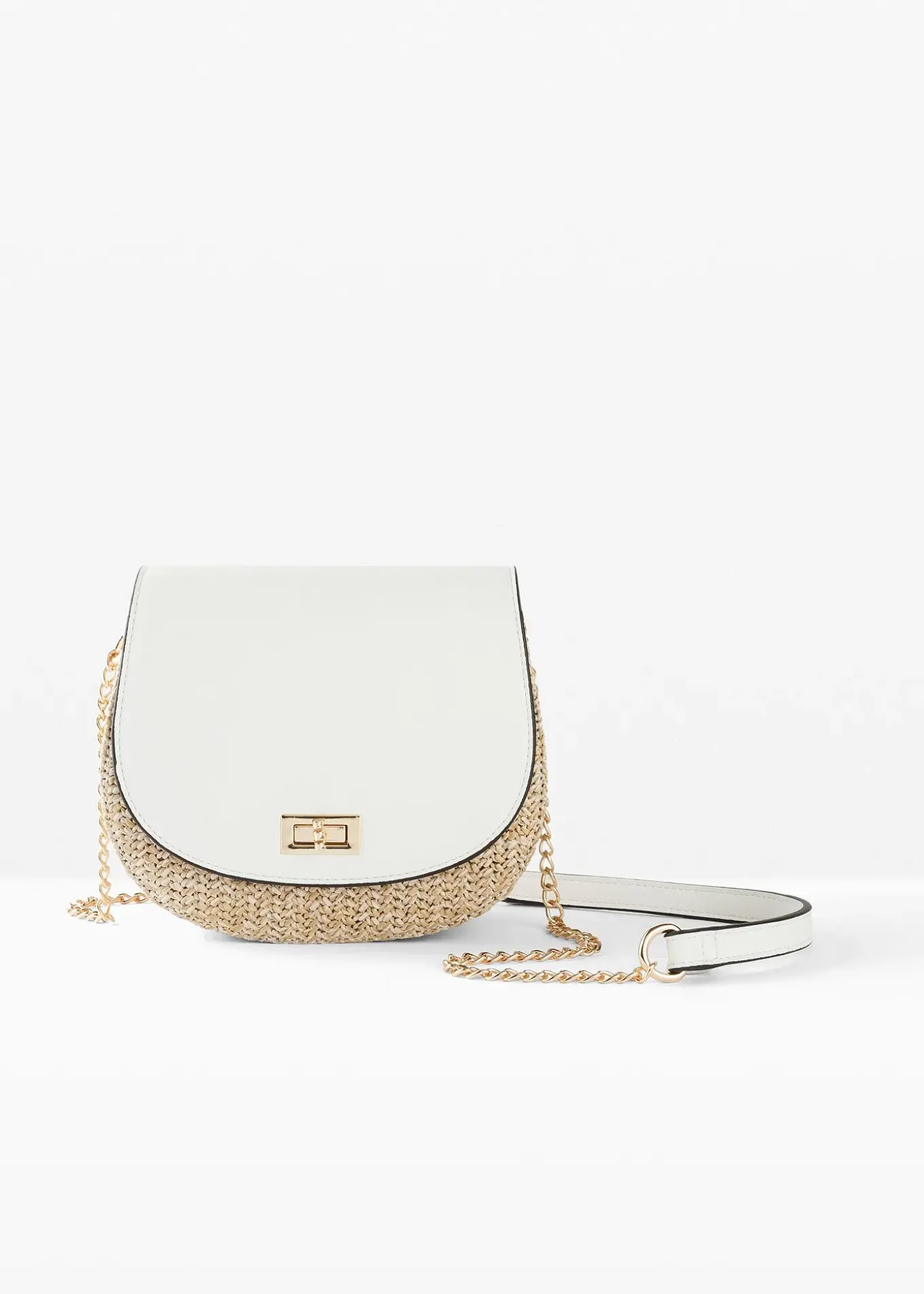 Sac à bandoulière effet paille