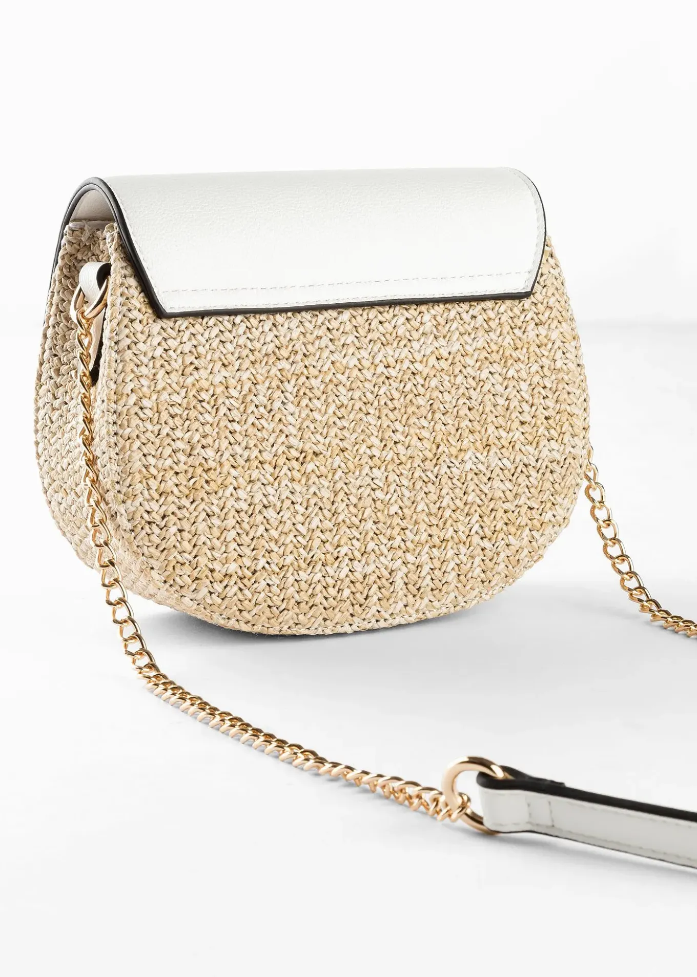 Sac à bandoulière effet paille