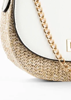 Sac à bandoulière effet paille