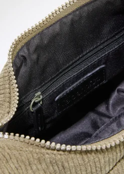 Sac à bandoulière en velours côtelé