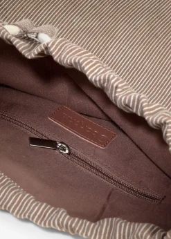 Sac à dos en toile rayée