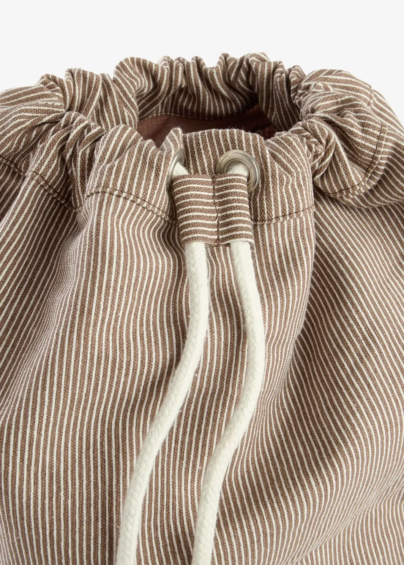 Sac à dos en toile rayée