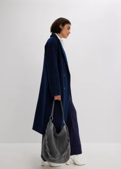 Sac en cuir velours avec sangle décorative