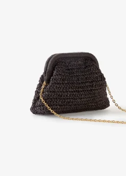 Sac en paille à bandoulière