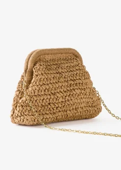 Sac en paille à bandoulière