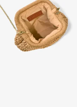 Sac en paille à bandoulière