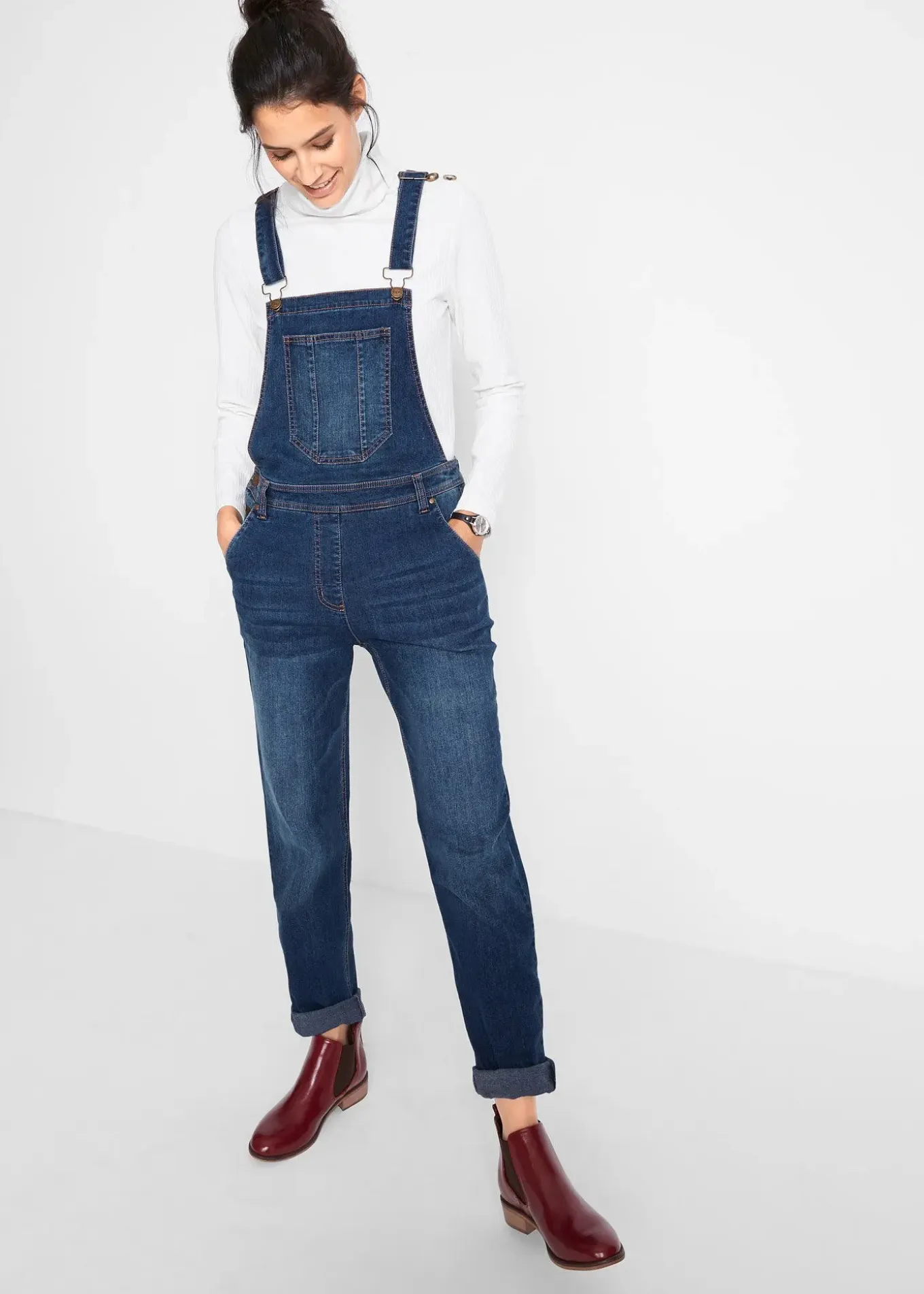 Salopette en jean boyfriend