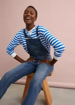 Salopette en jean boyfriend