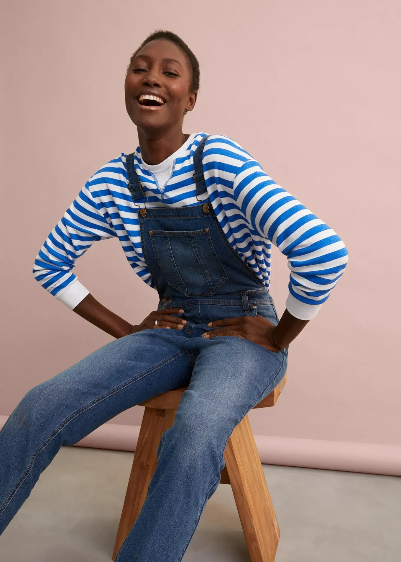 Salopette en jean boyfriend