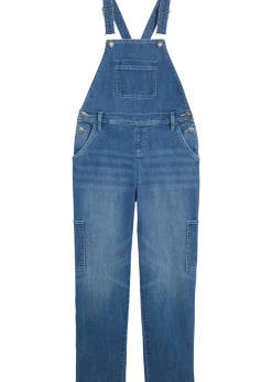 Salopette en jean, taille mi-haute