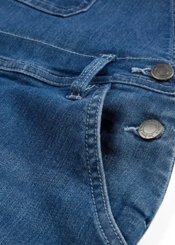 Salopette en jean, taille mi-haute