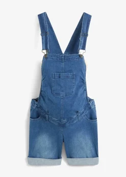 Salopette-short de grossesse en jean