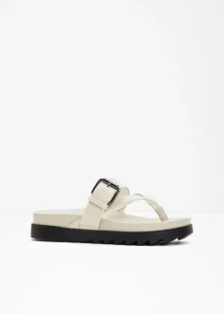 Sandales entredoigt à semelle crantée