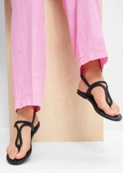 Sandales entredoigt, aspect tressé