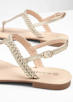 Sandales entredoigt, aspect tressé