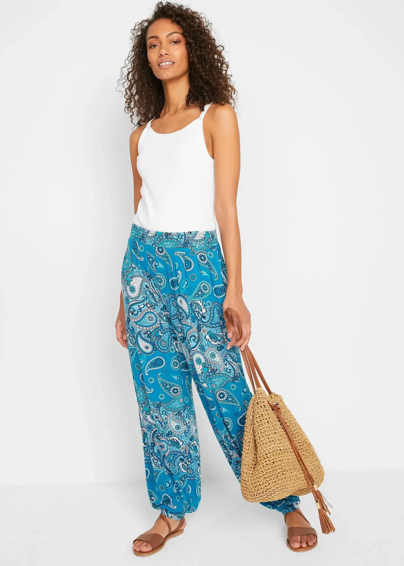 Sarouel fluide en jersey viscose