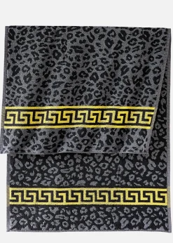 Serviette de toilette à motif léopard