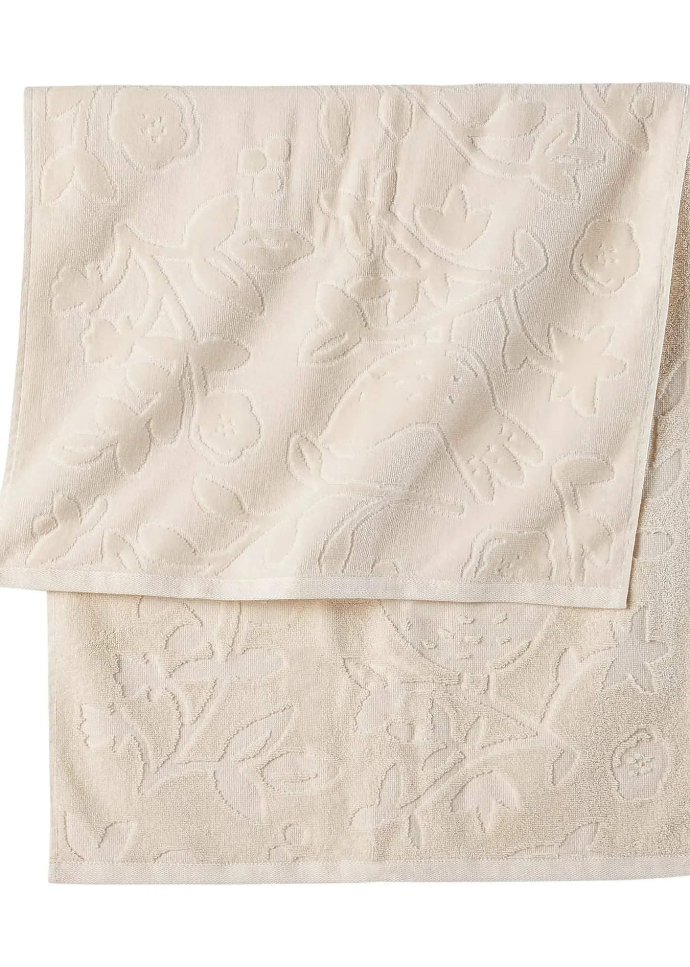 Serviette de toilette en coton à motif en relief