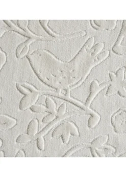 Serviette de toilette en coton à motif en relief