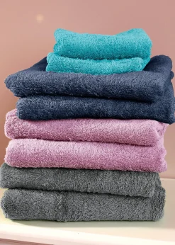 Serviette de toilette en éponge douce pur coton