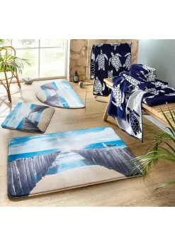 Serviette de toilette pur coton motif tortue