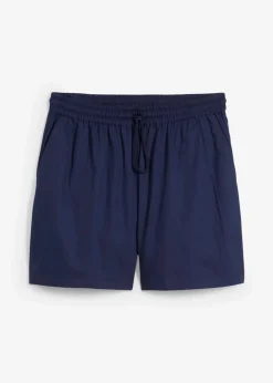 Short 100% coton avec taille élastiquée