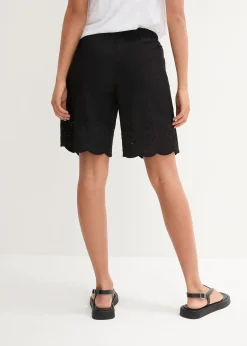 Short 100% coton avec taille élastiquée