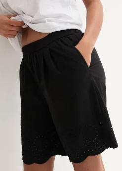 Short 100% coton avec taille élastiquée