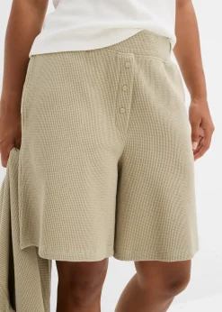 Short 100% coton avec taille élastiquée