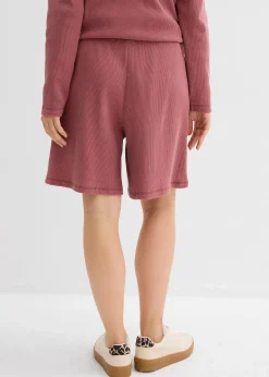 Short 100% coton avec taille élastiquée