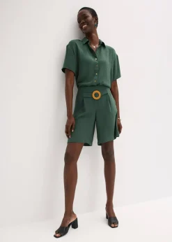 Short à taille élastiquée