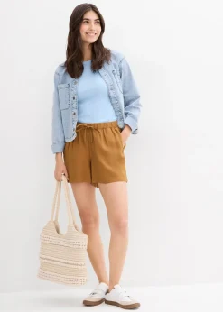 Short à taille élastiquée